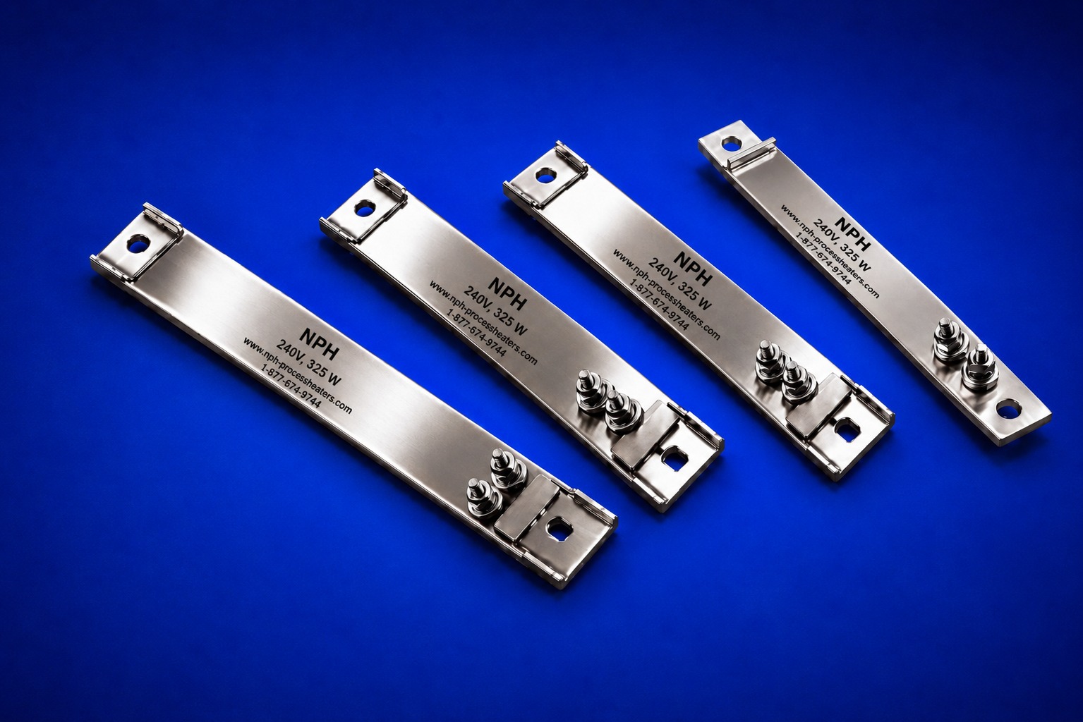 Channel Strip Heaters with Post Terminal